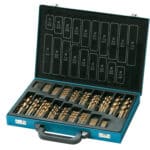 170 pcs. set TIN-coated HSS drills