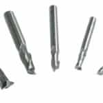 2 flute HSS end mill set, 6 pcs.