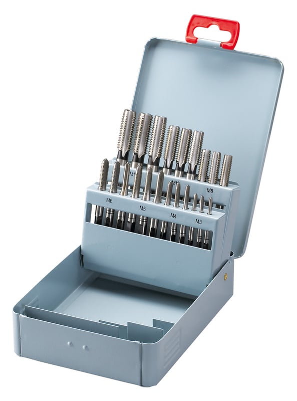 21 pcs. HSS metric hand tap set