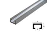 3x Anodized profile rail 1000 mm & countersink