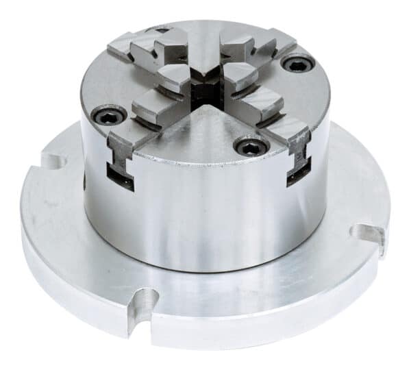 4-jaw chuck diam. 80 mm with face plate diam. 125 mm