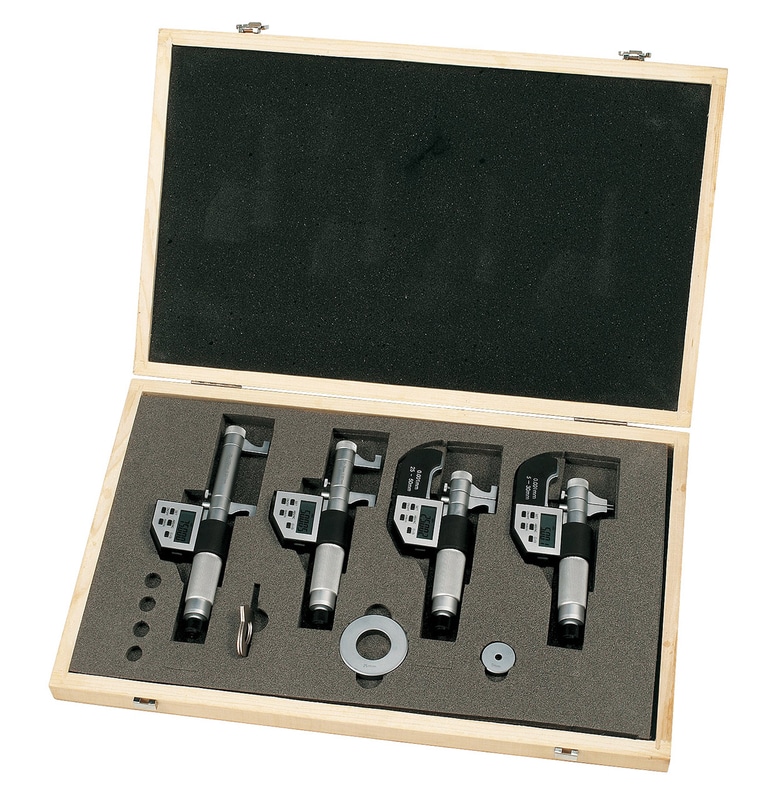 4 pcs. digital inside micrometer set