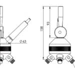 4 station revolving tailstock turret MT 2