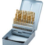 51 pcs. set TiN-coated HSS drills, 1 - 6 mm