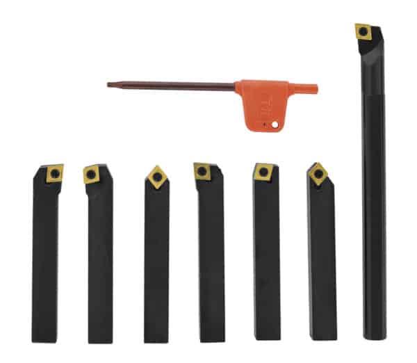 6 pcs. turning tools set incl. 1 pc. boring bar, 10 mm