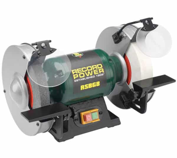 71550 RSBG8 8" Bench Grinder with 40mm Whitestone (With UK Plug)