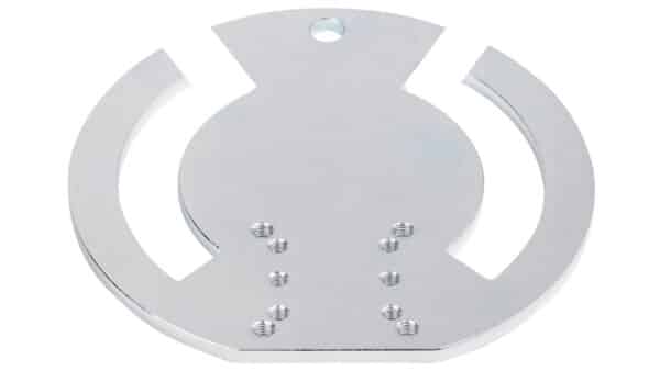 Adapter plate round, open