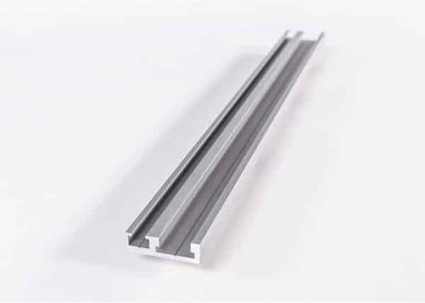 Aluminium double profile 1000 mm anodised