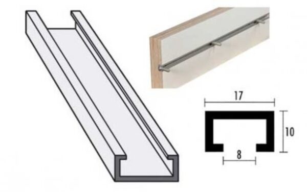 Aluminium profile rail 500 mm