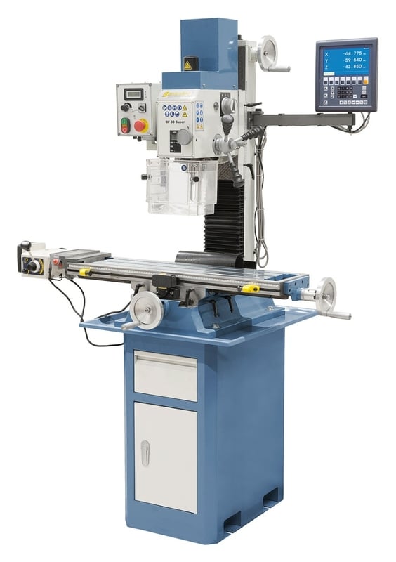 BF 30 Super with power feed and 3-axis digital readout