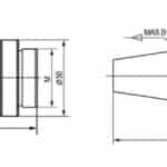 Boring head shank for precision boring head MT 3