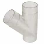 CVA250-50-104 2.5 Inch Clear Plastic Y Fitting