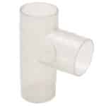 CVA250-50-105 2.5 Inch Clear Plastic T Fitting