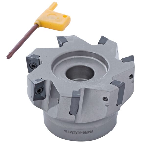 Carbide 90° indexable face milling cutter diam. 80 mm / B 27