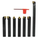 Carbide turning tool set, 6-pcs. incl. boring bar, 20 mm