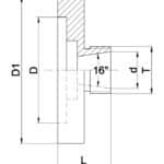 Collet fixture ER 25 - D 52