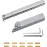 External & internal parting and grooving tool holder set, with carbide inserts, 25 mm, 2 pcs.