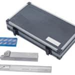 External & internal parting and grooving tool holder set, with carbide inserts, 25 mm, 2 pcs.