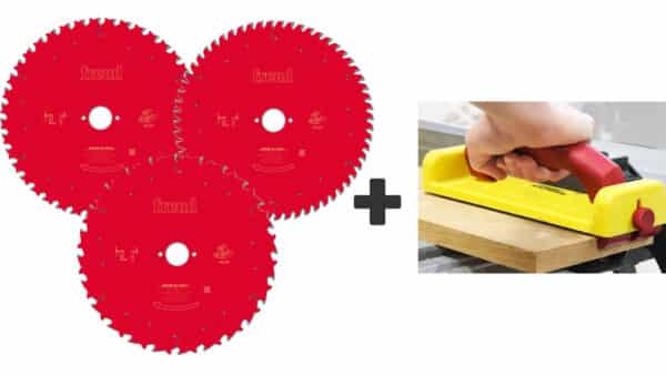 Freud 3 Saw blade set 250x30 + Milescraft GrabberPRO