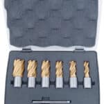 HSS-core drill-set CDS, TiN-coated, 14 - 24 mm, drilling depth 25 mm