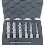 HSS-standard core drill-set CDL, 14 - 24 mm, drilling depth 50 mm