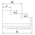 Hard inside solid jaws DIJ-DK11-100