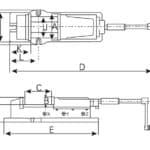 Hydraulic machine vise VH 150