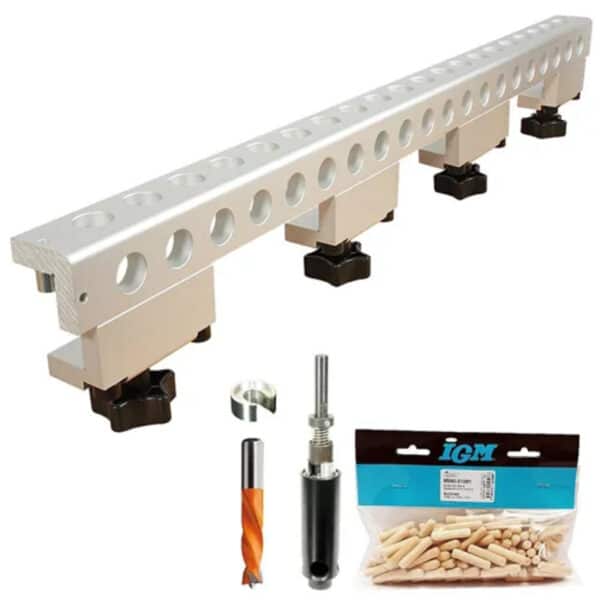 IGM FKP656 Boring Jig Set 656 mm, Euro 32 mm + FREE 100pcs Dowels