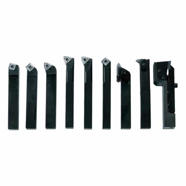 Indexable carbide turning tool set, 10 mm, set F