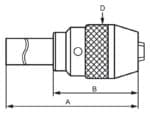 Keryless drill chuck with direct mount MT 3 / 1 - 16 mm