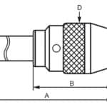 Keyless drill chuck with direct mount MT 2 / 1 - 13 mm