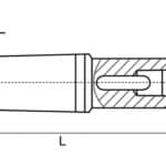 Morse taper extension sockel MT 5 / 6