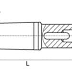 Morse taper extension socket MT 3 / 3