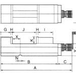 NC-Maschinenschraubstock CHV 130 V