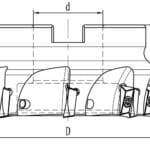 Plan- und Eckfraeser diam. 125 mm / B 40