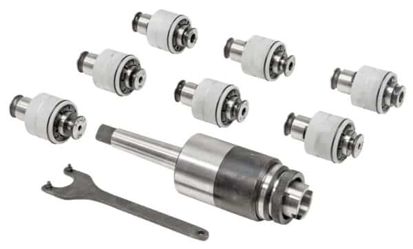 Quick change drilling and tapping chuck set MT 2 / M3 - M12