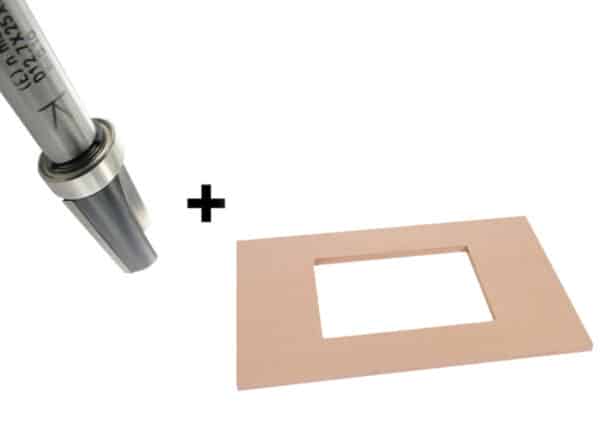 Routing template for ELP & OFL incl Router Cutter