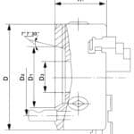 Standard 3-jaw chuck DK11-125/D4