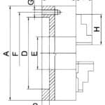 Standard 3-jaw chuck PS3-100