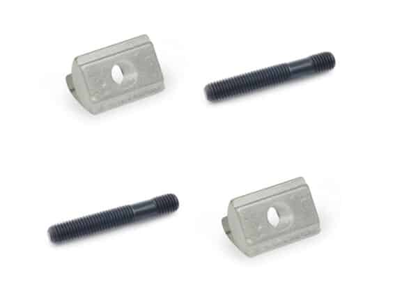 T-nut and stud bolt M8 in 4-piece set