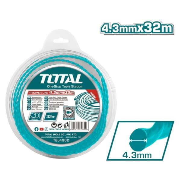 TOTAL ΜΕΣΙΝΕΖΑ ΕΛΙΚΟΕΙΔΗΣ 4.3mm - 32m (TEL4332)