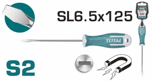 TOTAL ΚΑΤΣΑΒΙΔΙ ΜΑΓΝΗΤΙΚΟ ΙΣΙΟ SL 6.5 X 125mm (THT266125)