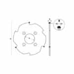 dp groove cutter for lamello - clamex p joints