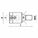 drill adaptors - (m10/30°)