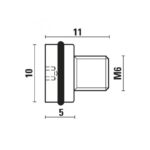 dust plug - M6x6 CH.HEX4