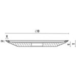 grinding wheel for hw tipped sawblades