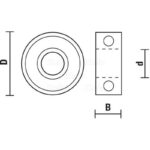 guide ball bearings for sawing out - D62 d30 B16