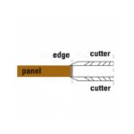 hs flush trimmers for table edge banding machines - D40 d12 Z10 B1.1