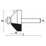 hw bevel trim bits with ball bearing z2