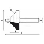 hw classical moulding bits with ball bearing guide z2